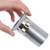 Desagüe empuje sin función desbordamiento plata 6.4x6.4x9.1 cm 5