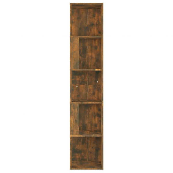 Mueble esquina madera contrachapada roble ahumado 33x33x164.5cm M 3