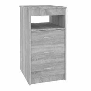 Cajonera de madera contrachapada gris Sonoma 40x50x76 cm H