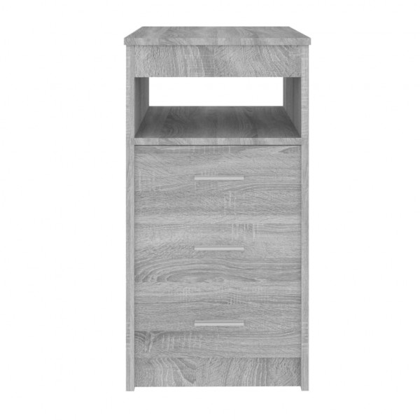 Cajonera de madera contrachapada gris Sonoma 40x50x76 cm M 5