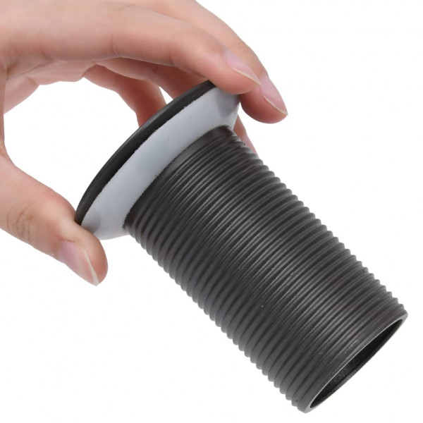 Desagüe de empuje sin función desbordamiento gris 6.4x6.4x9.1cm M 5