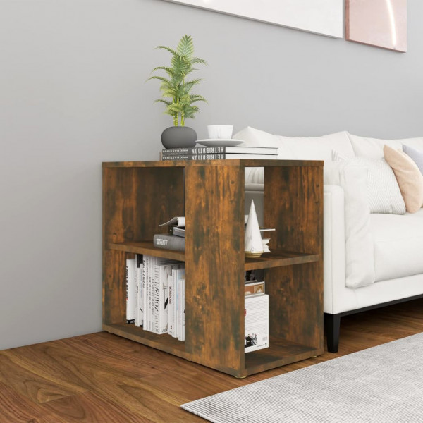 Armario auxiliar madera contrachapada roble ahumado 60x30x50 cm D