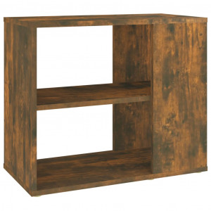 Armario auxiliar madera contrachapada roble ahumado 60x30x50 cm H