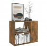 Armario auxiliar madera contrachapada roble ahumado 60x30x50 cm 5