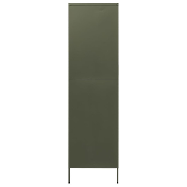 Roupeiro 90x50x180 cm aço verde-azeitona M 4