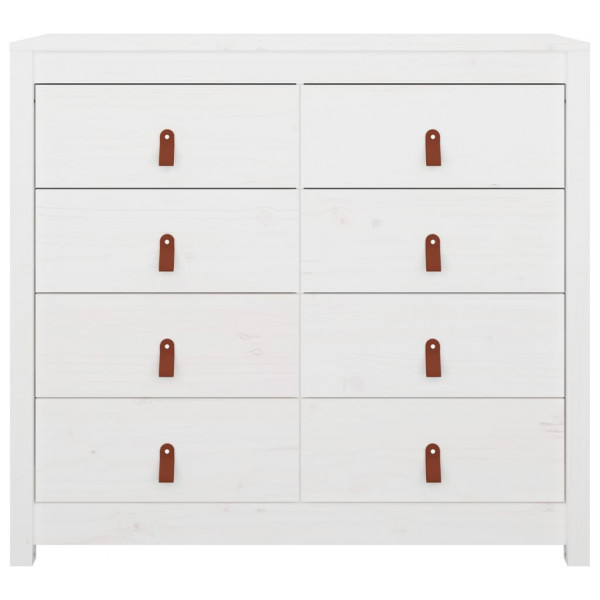 Armário auxiliar em madeira maciça de pinho branco 100x40x90 cm M 3