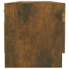 Armario madera contrachapada color roble ahumado 100x32.5x35 cm 4