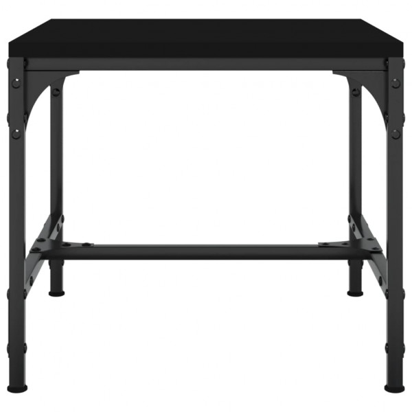 Mesas de apoio 2 pcs 40x40x35 cm derivados de madeira preto M 5