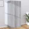Armario madera contrachapada gris Sonoma 90x52x200 cm 1