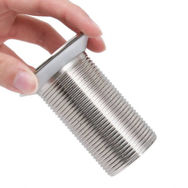 Desagüe empuje sin función desbordamiento cromado 6.4x6.4x9.1cm M 5