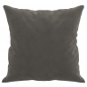 Cojines decorativos 2 uds terciopelo gris oscuro 40x40 cm 4