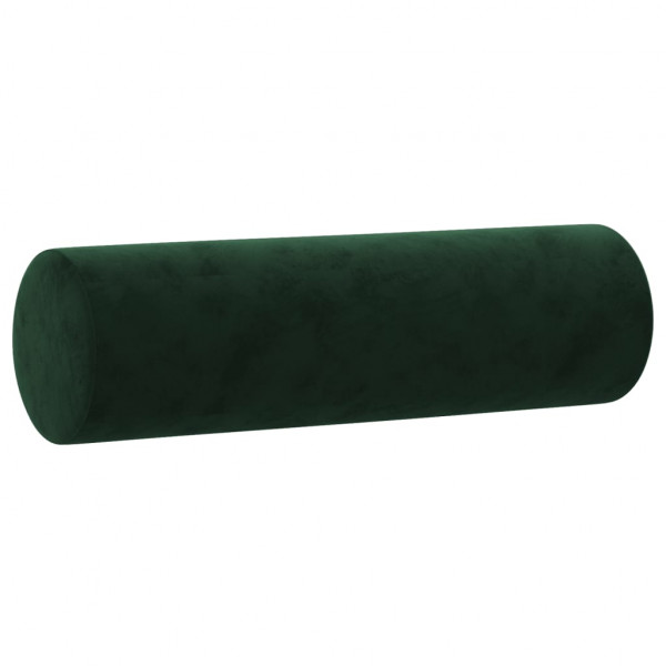 Cojines decorativos 2 uds terciopelo verde oscuro 15x50 cm M 3