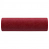 Almofadas decorativas 2 pcs Ø15x50 cm veludo vermelho tinto 4