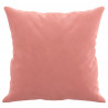 Cojines decorativos 2 uds terciopelo rosa 40x40 cm 4