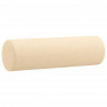 Almofadas decorativas 2 pcs Ø15x50 cm tecido cor creme 3