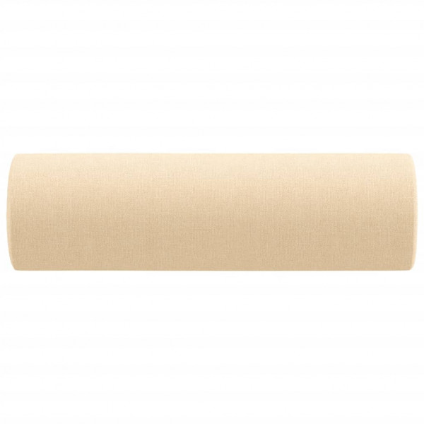Almofadas decorativas 2 pcs Ø15x50 cm tecido cor creme M 4