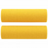 Cojines decorativos 2 uds tela amarillo claro 15x50 cm 2