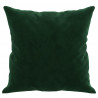 Cojines decorativos 2 uds terciopelo verde oscuro 40x40 cm 4