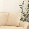Almofadas decorativas 2 pcs 40x40 cm tecido cor creme 5