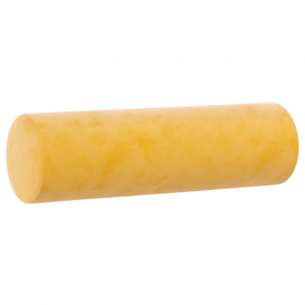 Almofadas decorativas 2 pcs Ø15x50 cm veludo amarelo M 3