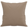 Cojines decorativos 2 uds cuero sintético capuchino 40x40 cm 4