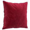 Almofadas decorativas 2 pcs 40x40 cm veludo vermelho tinto 3