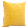 Cojines decorativos 2 uds terciopelo amarillo 40x40 cm 3