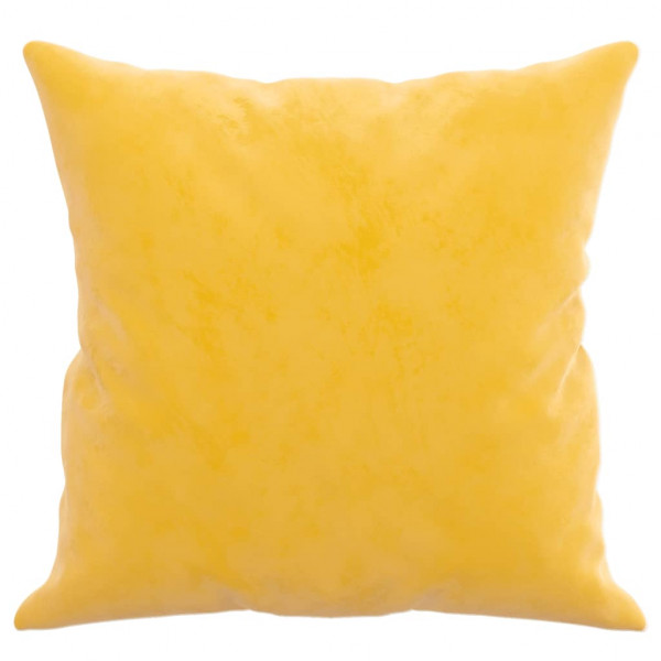 Cojines decorativos 2 uds terciopelo amarillo 40x40 cm M 4