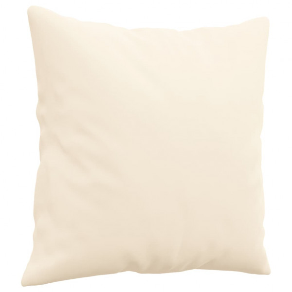 Almofadas decorativas 2 pcs 40x40 cm veludo cor creme M 3