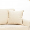 Almofadas decorativas 2 pcs 40x40 cm veludo cor creme 5