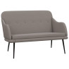 Banco de tecido cinza taupe 110x76x80 cm 2