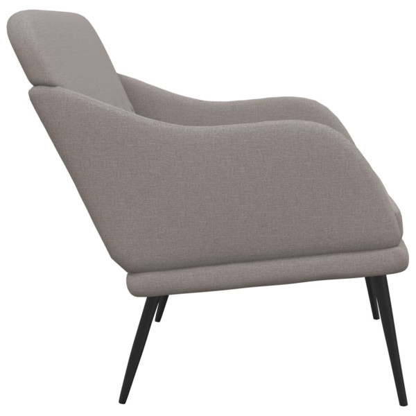 Banco de tecido cinza taupe 110x76x80 cm M 4