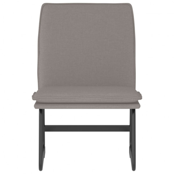 Poltrona de relaxamento tecido cinza taupe 52x75x76 cm M 3