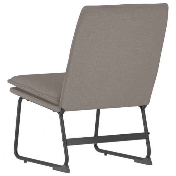 Poltrona de relaxamento tecido cinza taupe 52x75x76 cm M 5