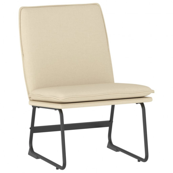 Poltrona de relaxamento tecido creme 52x75x76 cm M 2