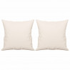 Almofadas decorativas 2 pcs 40x40 cm tecido de microfibra bege 2