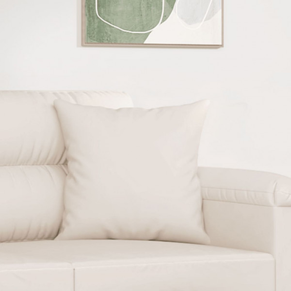 Almofadas decorativas 2 pcs 40x40 cm tecido de microfibra bege M 5