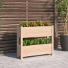 Jardinera de madera maciza de pino 77x25x66 cm 1