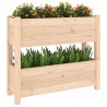 Jardinera de madera maciza de pino 77x25x66 cm 4
