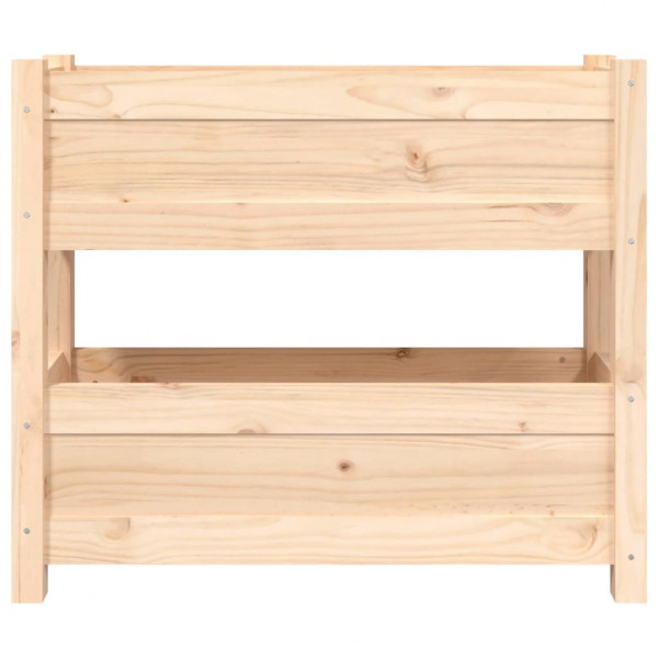 Jardinera de madera maciza de pino 77x25x66 cm M 5