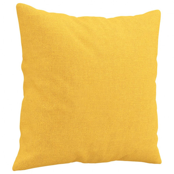 Almofadas decorativas 2 pcs 40x40 cm tecido amarelo-claro M 3