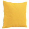 Almofadas decorativas 2 pcs 40x40 cm tecido amarelo-claro 3