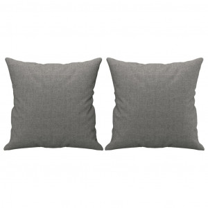 Almofadas decorativas 2 pcs 40x40 cm tecido cinzento-escuro H