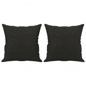 Almofadas decorativas 2 pcs 40x40 cm tecido preto H