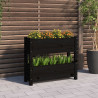 Jardinera de madera maciza de pino negro 77x25x66 cm 1