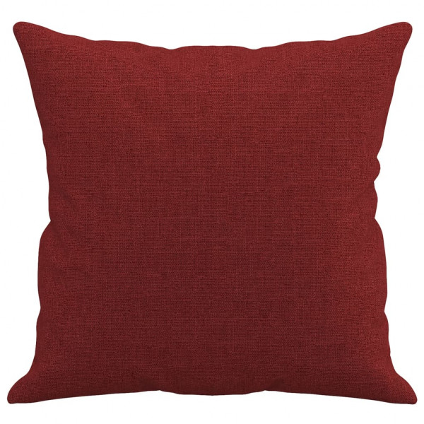 Almofadas decorativas 2 pcs 40x40 cm tecido vermelho tinto M 4