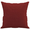 Almofadas decorativas 2 pcs 40x40 cm tecido vermelho tinto 4
