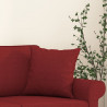 Almofadas decorativas 2 pcs 40x40 cm tecido vermelho tinto 5