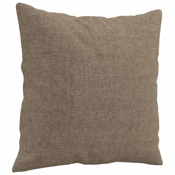 Cojines decorativos 2 uds tela gris taupe 40x40 cm M 3
