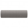Almofadas decorativas 2 pcs Ø15x50 cm tecido cinzento-claro 4